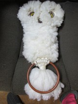 &quot;&quot;MACRAME OWL TOWEL HOLDER&quot;&quot; - VINTAGE, HAND MADE - £10.19 GBP