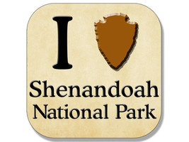 4&quot; i love heart shenandoah national park arrowhead sticker made in the usa - £12.76 GBP