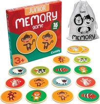  Wooden Matching Game for Toddlers 2 4 Years Durable Scratch Resistant - £28.04 GBP