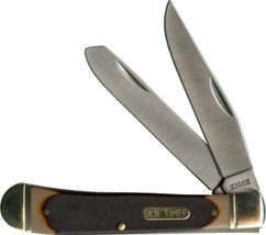 Schrade Old Timer 296OT Trapper Folding Pocket Knife Clip Spey Point Blade - $18.76