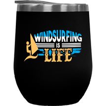 Make Your Mark Design Windsurfing Is Life. Sports Coffee &amp; Tea Gift Mug for Surf - £21.95 GBP