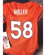 NFL 2025 NEW DENVER BRONCOS VON MILLER #58 HOLO Jersey BABY INFANT 0-3 3... - €52,70 EUR