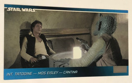 Star Wars Widevision Trading Card #44 Tatooine Mos Eisley Cantina Han Solo - $2.48