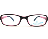 Pips Kids Eyeglasses Frames 1017 Col N 1620 Matte Rubberize Black Pink 4... - $37.18