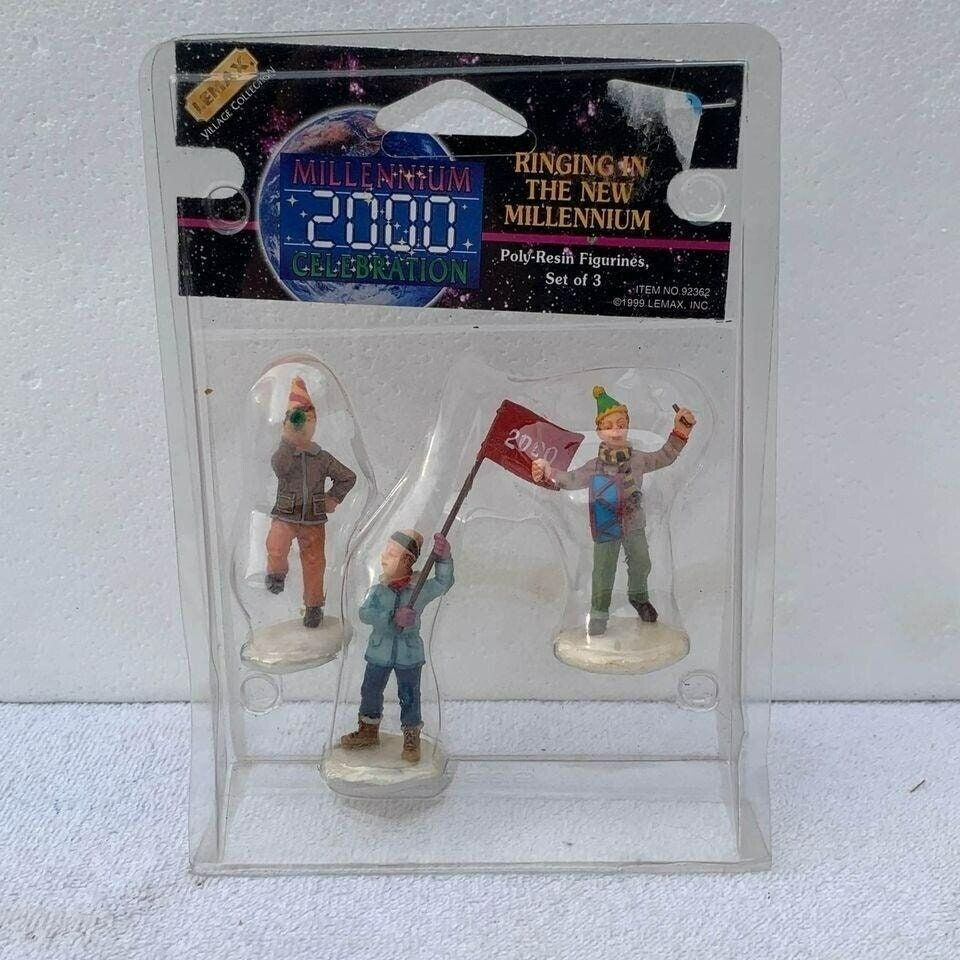 Lemax Ringing In The New Millennium Village Figurines - 2000 - $19.80