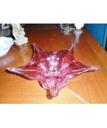 Chribska MidCentury Glass CENTERPIECE Bohemian Czech Blown Josef Hospodk^ - $2,795.80 MXN