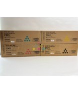 4 Genuine Ricoh Pro C901, C901S CMYK Toner Cart 828249,828250,828251,828252 - $569.25
