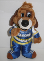 Aarons Rents Store Lucky Dog Mascot 10&quot; Plush Stuffed Soft Toy Signed Promotions - £17.87 GBP