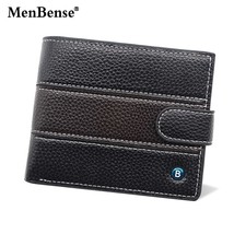 New Genuine Leather Men Wallets Premium Product Real Cowhide Wallets for Man Sho - £18.63 GBP
