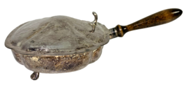 Antique Silver-plated On Copper Ornate Covered Serving Dish with Handle ... - $366.83 MXN