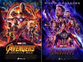 Avengers Infinity War End Game Set of 2 Movie Poster Print 24x36&quot; 27x40&quot; 32x48&quot; - £15.64 GBP+