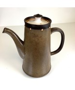 Vtg MCM Dk Olive Green Arts Crafts Stoneware Pitcher +Lid Koyo Kasuga Ja... - $475.17 MXN