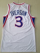 Men&#39;s Allen Iverson #3 Jersey 1996/97 Throwback 76ers White Uniform - €40,40 EUR
