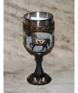 TRAIL OF PAINTED PONIES Heart of Gold Goblet~7&quot;x3&quot;x3&quot;~Removable Stainles... - £22.95 GBP