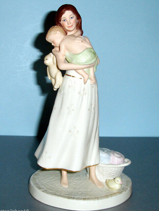Lenox Mother's Love Figurine Mom Holding Baby 8"H Hand Painted #842777 New - $72.90