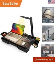 Laptop Lap Desk with LED Light, Portable Laptop Desk for Lap - Fits Up t... - $119.53