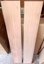 Two Beautiful Thin Kiln Dried Redwood Long Boards Lumber ~46&quot; X 7 1/4&quot; X 5/8&quot; 2A - £44.32 GBP