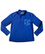 Chubbies Greetings From The Weekend “Ski The Limit” Blue Polo Shirt Men’s Small - $42.74