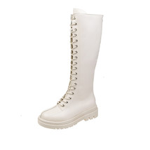 Sexy White Boots Party Shoes Woman Over The Knee Boots Girls Fancy Dress... - £40.59 GBP