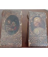 Beautiful Wooden Hand Painted Bookends – Decoupaged Front – INTERESTING ... - $134.80 CAD