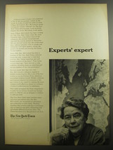 1954 The New York Times Advertisement - Anne O&#39;Hare McCormick - Experts&#39; expert - £14.54 GBP