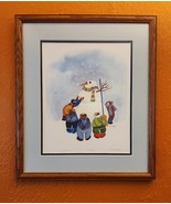 Snowman Barbara Lavallee 1985 Hand Signed Limited Edition Framed Print 8... - $4,383.02 MXN