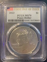 2023 Silver Peace Dollar First Day of Issue PCGS MS70  - £179.44 GBP