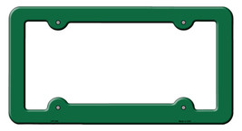Green Solid Novelty Metal License Plate Frame LPF-004 - £14.81 GBP