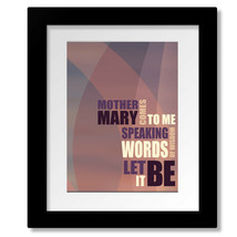 Rock Song Lyric Inspired Wall Print, Canvas or Plaque - Let It be by the... - £15.18 GBP+