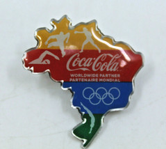 Coca-Cola Coke Rio 2016 Olympics Mcdonalds Continent Collectible Pinback Pin  - $11.00