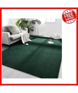 Super Soft 4&#39;x6&#39; Dark Green Memory Foam Rug, Ideal for Bedroom &amp; Living ... - $62.54 CAD