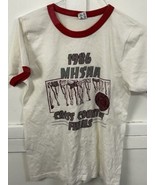 Vintage 80s Michigan Cross Country T-Shirt Champion - Men&#39;s Medium - Ringer - $67.17 CAD