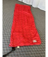 Vintage Marlboro Unlimited Sleeping Bag Red Flannel Plaid Insulated camping 90s - £15.72 GBP