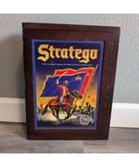 Stratego 2009 Hasbro Wooden Bookshelf Complete Worn Box Board Game - $19.34