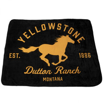 Yellowstone Dutton Ranch Fleece Throw Blanket Yellow - $46.98