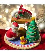 Vintage AVON Collection Christmas With Santa Delivering Gifts Tree Ornament - $188.26 MXN