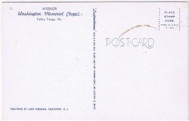 Postcard Interior Washington Memorial Chapel Valley Forge Pennsylvania - £2.89 GBP