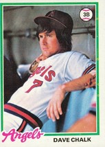 1978 Topps Dave Chalk 178 Angels EXMT - £0.74 GBP