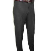 Men Suit BERLUSCONI Italian Wool 180's Pin Stripe One Button Peak UGS95-03 Gray image 8