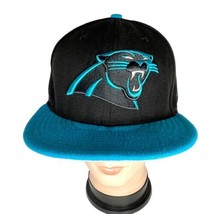 N. Carolina Panthers NFL Ball Cap Men Sz 8 FITTED New Era 59Fifty Hat Blue Black - £14.93 GBP