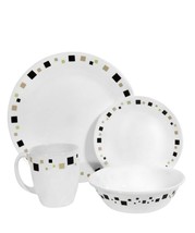 Corelle Livingware Geometric 16-Piece Dinnerware Set, Service For 4. - $2,795.11 MXN