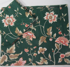 Hancock Fabric Jacobean Floral Multi Green Custom 2-PC Drapery Panel Set - £52.12 GBP