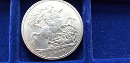 Victoria 1 crown 1889 (1887-1892) Jubilee Head Crown (R) - $34.22 CAD