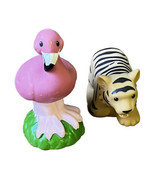 Fisher Price Little People Zoo Talkers  Flamingo Tiger Lot Of 2 Toys 2011 - £9.66 GBP