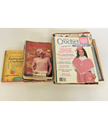 Mixed lot of 41 knitting and crotcheting magazines booklets book pattern... - $29.79 CAD