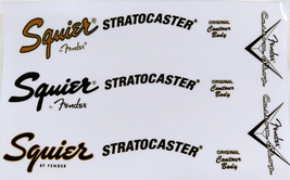 12 - Squi@r stratoc@ster by Fender multi headstock LOGO STIKER wave - £4.70 GBP
