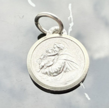 ITALIAN SAINT ANTHONY 925 STERLING SILVER MEDAL PENDANT - $38.61
