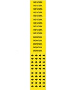GAS NATURAL Adhesive Sticker Warning Markers &amp; Direction Arrow Bands BRA... - $408.11 MXN