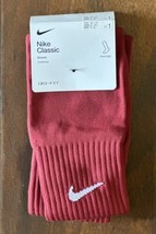 NEW Nike Classic Cushioned Burgundy Knee High Soccer Socks SX5728-670 Size M - £13.95 GBP