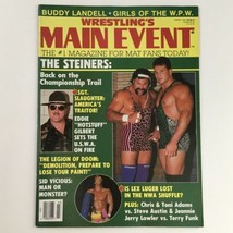 Wrestling&#39;s Main Event Magazine March 1991 The Steiners, w Poster No Label - £10.50 GBP